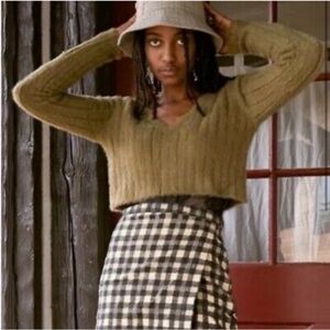 Urban Outfitters Green Crew Neck Sweater